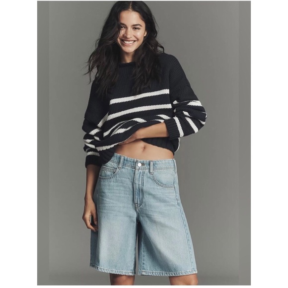Pilcro Pants - Pilcro Light Blue Denim Jean Shorts